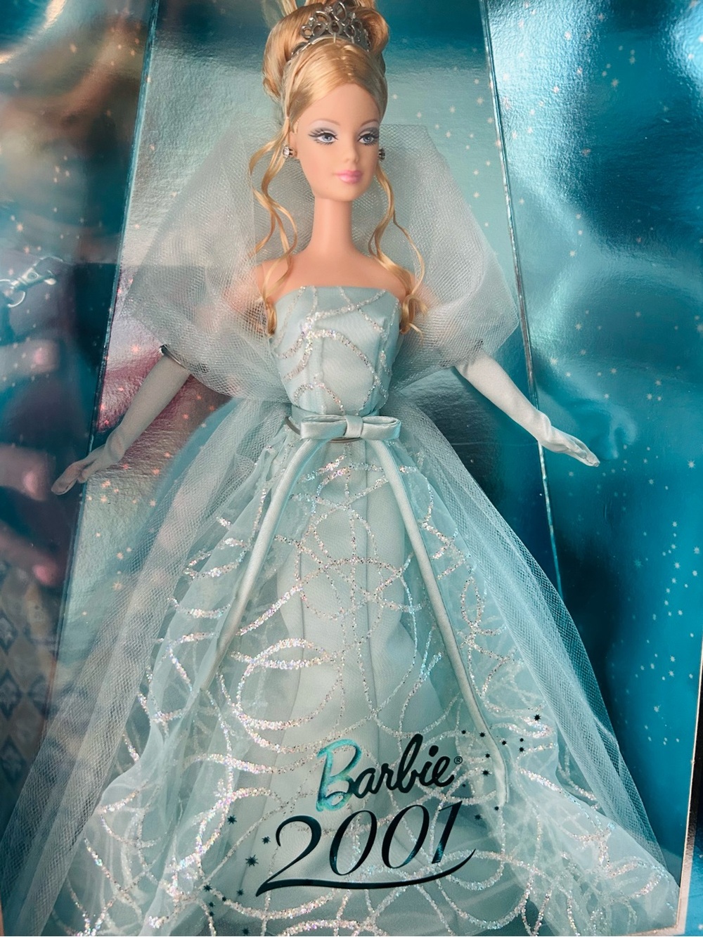 Collector's Edition Barbie 2001 Mint Blue Gala Gown Doll by Barbie NIB